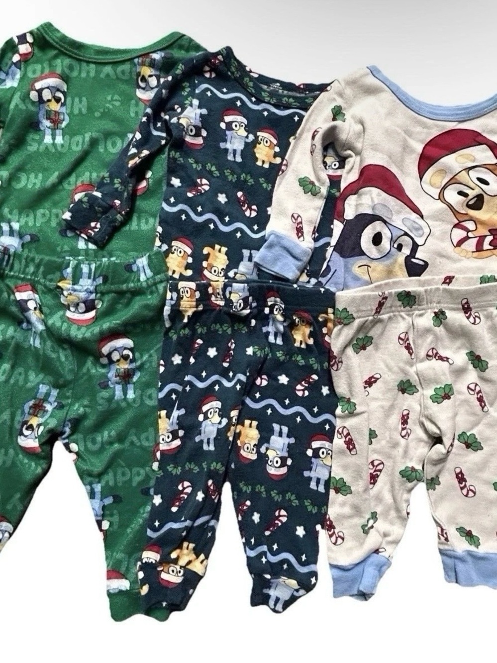 Toddler Bluey Christmas Pajama Sets Size 12 Months